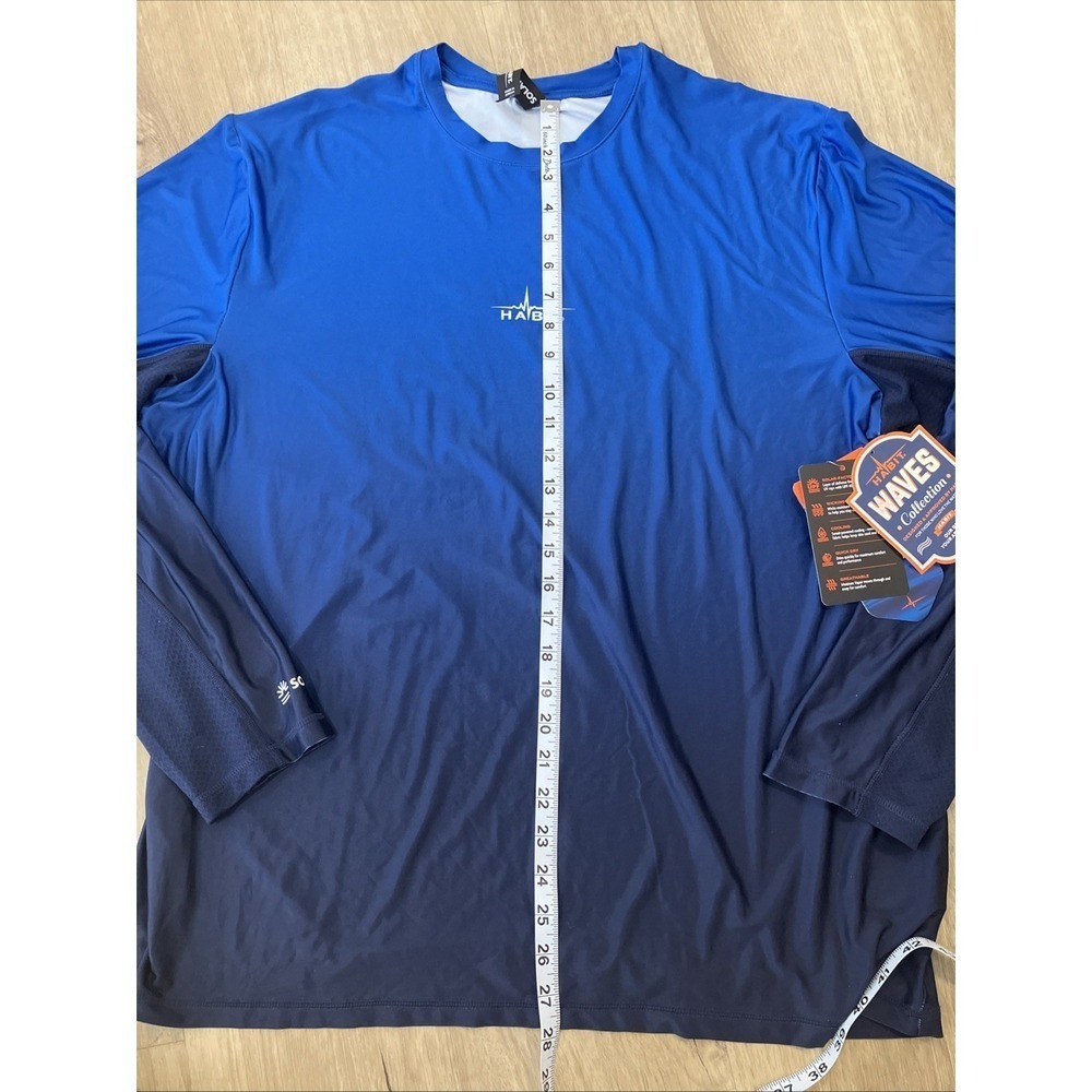 Habit Fishing Shirt Men's XL Solar Factor Blue - Picture 5 of 5